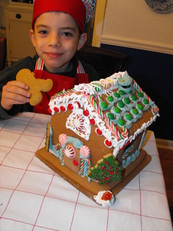 cookies, gingerbread, christmas, frosting, royal icing, house