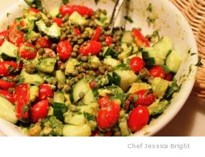 Cucumber-avo-mato Salad